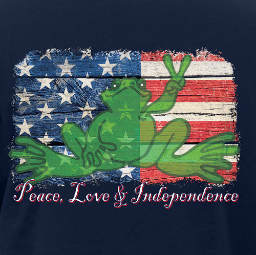 Peace Frogs Independence Frog Short Sleeve T-Shirt