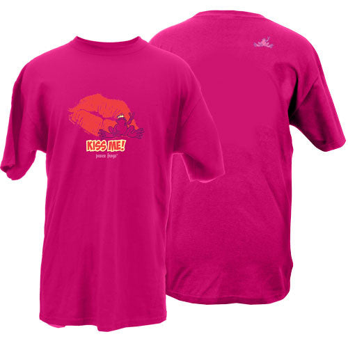 Peace Frogs Kiss Me Frog Short Sleeve T-Shirt