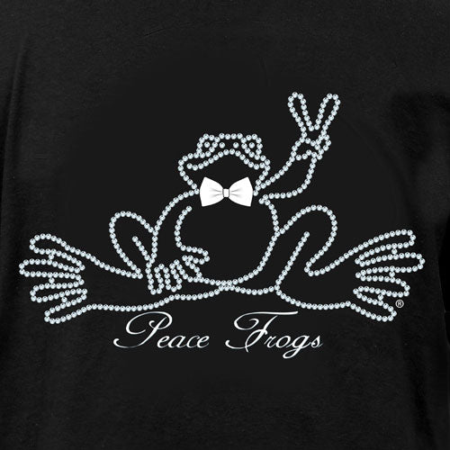 Peace Frogs Bow Tie Frog Short Sleeve T-Shirt