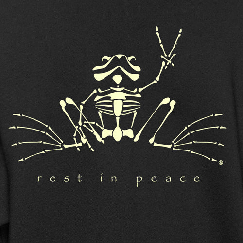 Peace Frogs Rest in Peace Adult Full Zip Hooded Sweatshirt