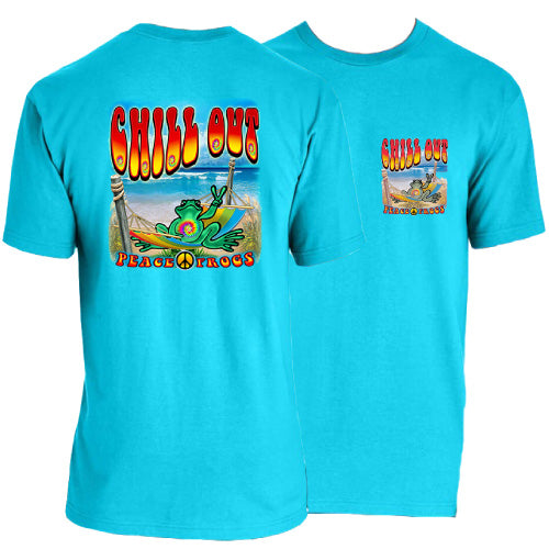 Peace Frogs Adult Chill Out Short Sleeve T-Shirt