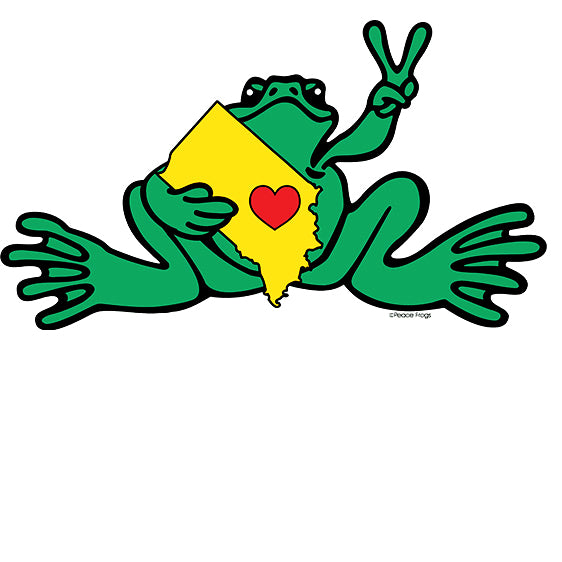 Peace Frogs Adult Indiana Frog Short Sleeve T-Shirt