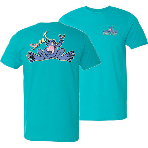 Peace Frogs Adult Cupcake Frog Short Sleeve T-Shirt