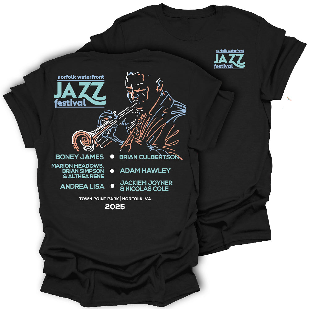 2025 Norfolk Jazz Festival Short Sleeve T-Shirt