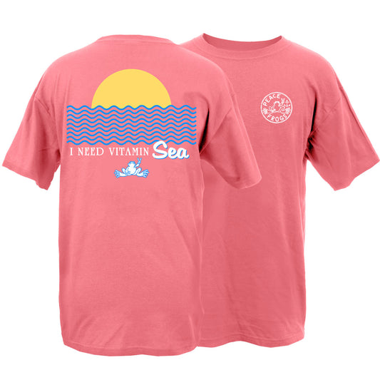 Peace Frogs Vitamin Sea Frog Garment Dye Short Sleeve T-Shirt (New Design)