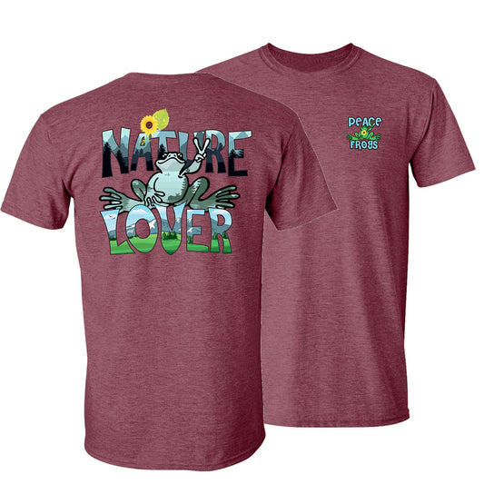Peace Frogs Adult Nature Lover Frog Short Sleeve T-Shirt