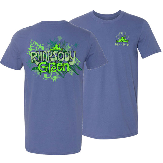 Peace Frogs Adult Rhapsody in Green Frog Short Sleeve T-Shirt