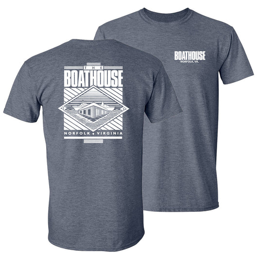 "THE BOATHOUSE" Adult Short Sleeve T-Shirt