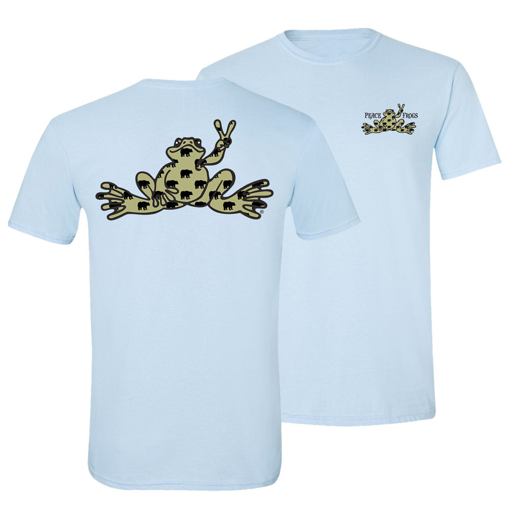Peace Frogs Adult Bear Fill Frog Short Sleeve T-Shirt