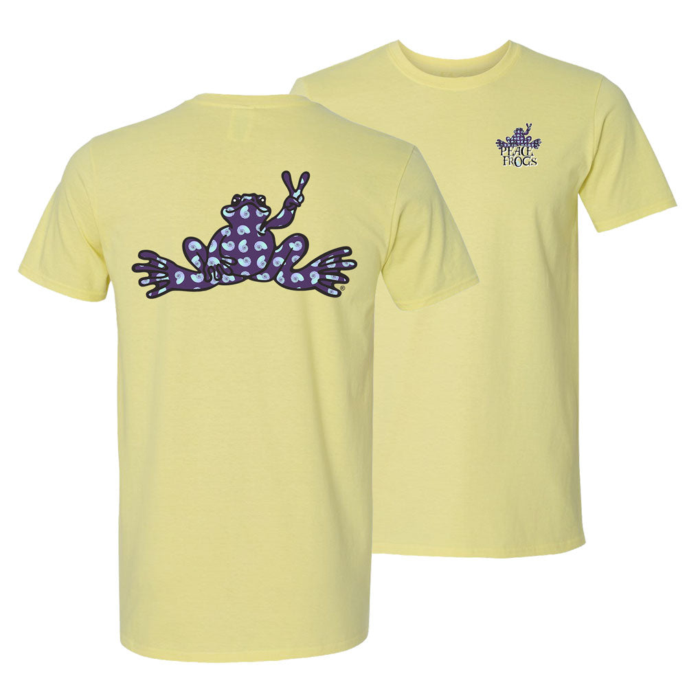 Peace Frogs Adult Nautilus Shell Frog Fill Short Sleeve T-Shirt