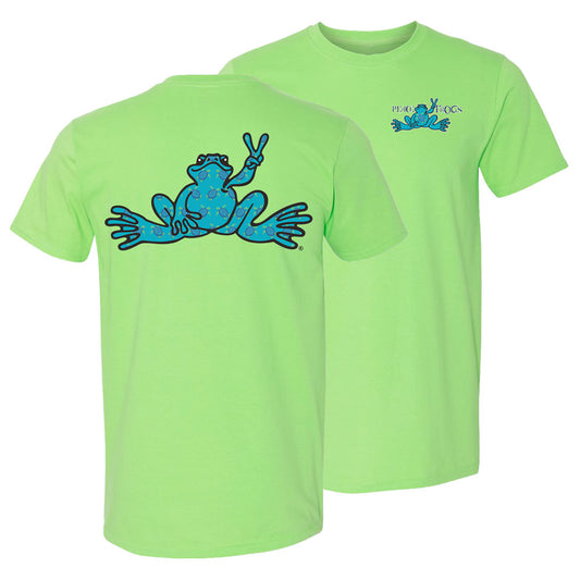 Peace Frogs Adult Sea Turtle Fill Frog Short Sleeve T-Shirt