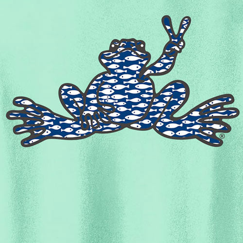 Peace Frogs Adult Fish Fill Frog Short Sleeve T-Shirts