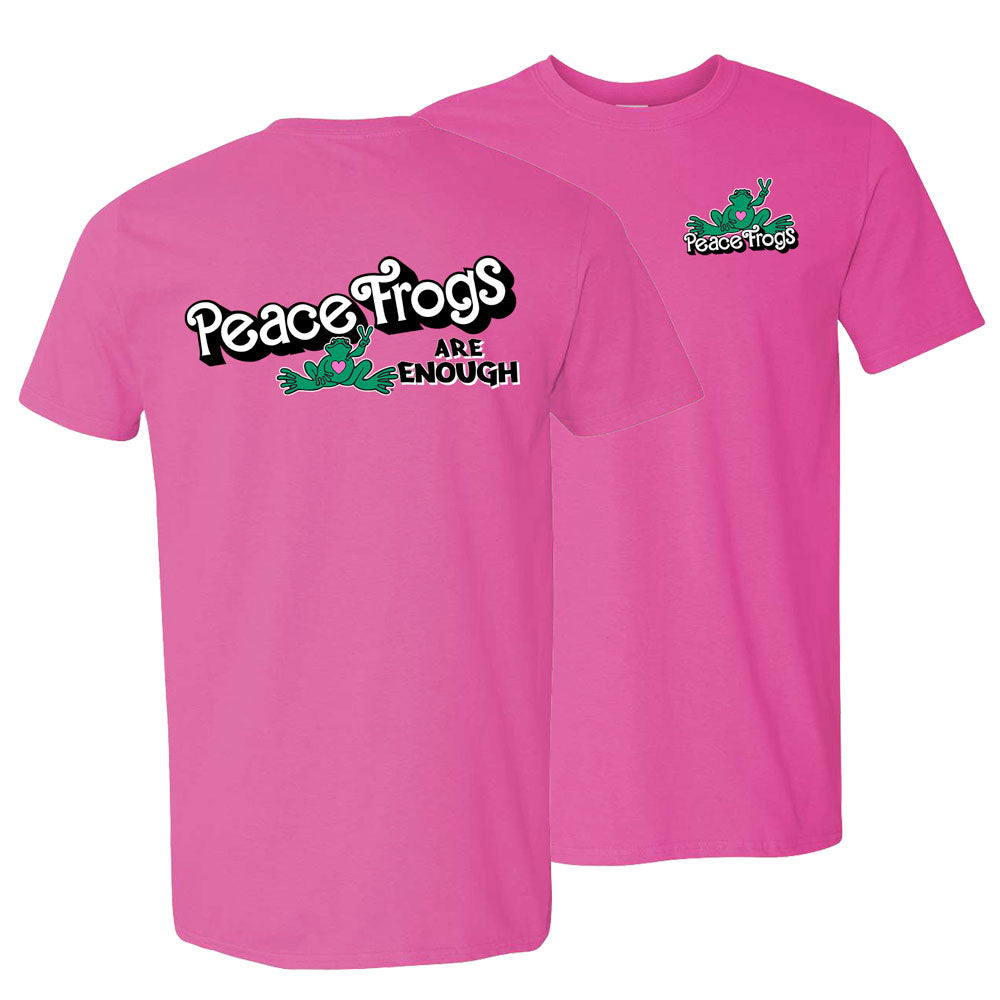 Peace Frogs Adult Enough Frog Short Sleeve T-Shirt