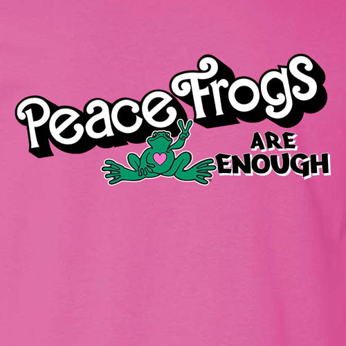Peace Frogs Adult Enough Frog Short Sleeve T-Shirt