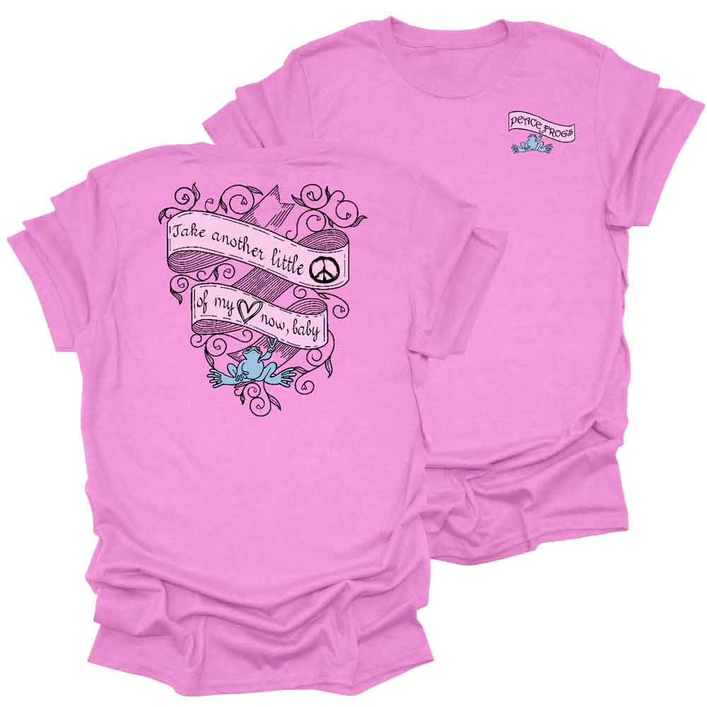 Peace Frogs Adult Piece of My Heart Frog Short Sleeve T-Shirt