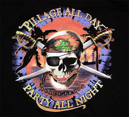 Peace Frogs Adult Pillage All Day Short Sleeve T-Shirt