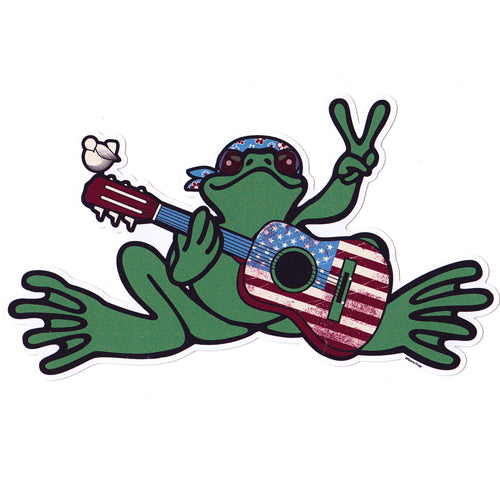 Peace Frogs American Beauty Sticker - view 2