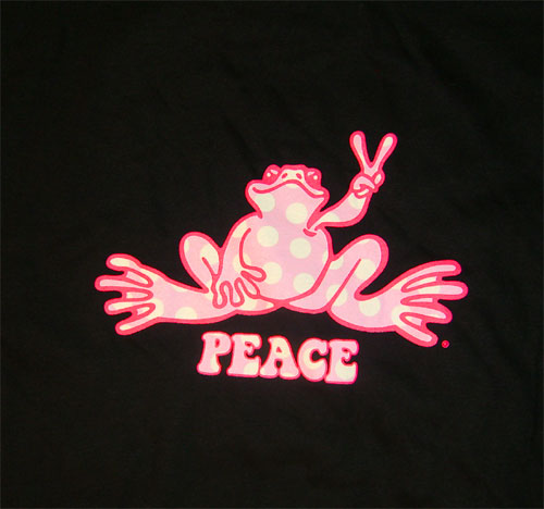 Peace Frogs Adult Polka Dot Short Sleeve T-Shirt