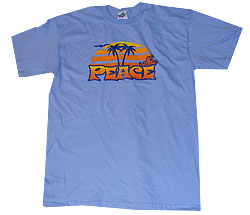 Peace Frogs Adult Retro Sunset Short Sleeve T-Shirt