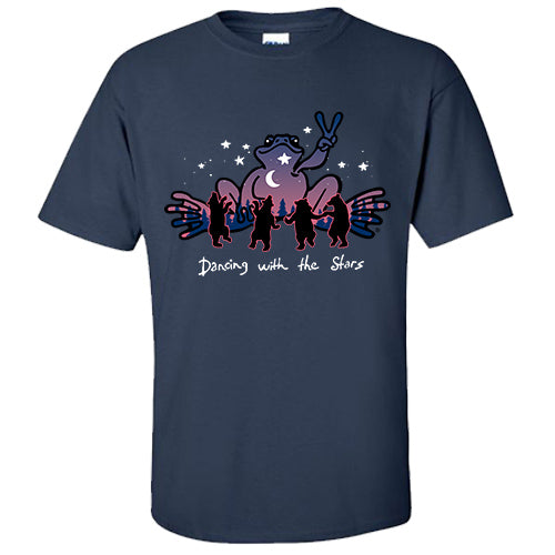 Peace Frogs Adult Dancing With The Stars Short Sleeve T-Shirt