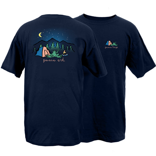 Peace Frogs Adult Peace Out Short Sleeve T-Shirt
