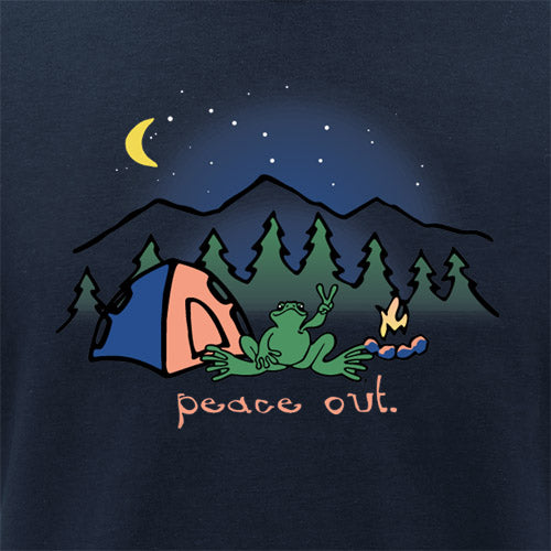 Peace Frogs Adult Peace Out Short Sleeve T-Shirt