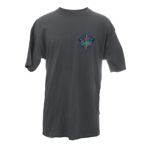 Peace Frogs Adult Tattoo Short Sleeve T-Shirt