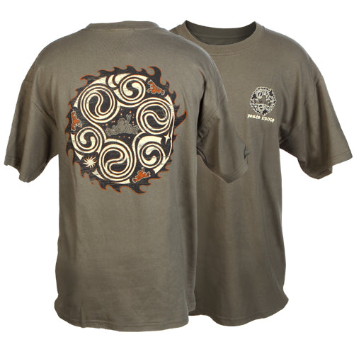 Peace Frogs Adult Many Yings Short Sleeve T-Shirt