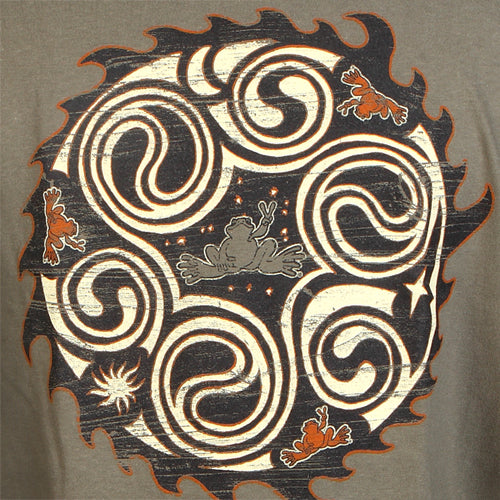 Peace Frogs Adult Many Yings Short Sleeve T-Shirt