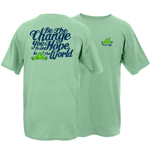 Peace Frogs Adult Be The Change Short Sleeve T-Shirt