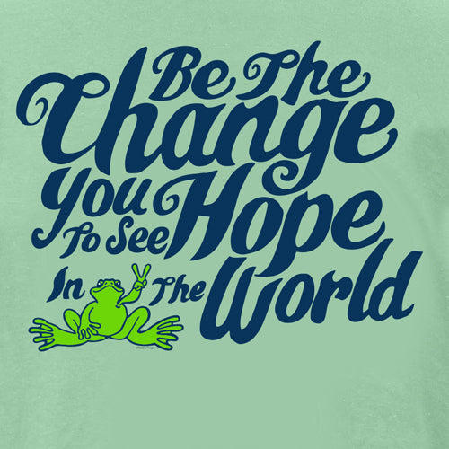 Peace Frogs Adult Be The Change Short Sleeve T-Shirt