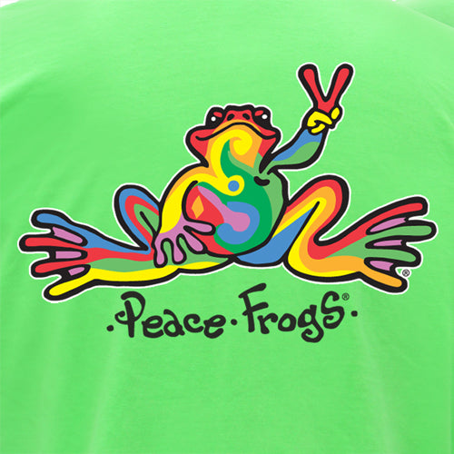 Peace Frogs Adult Retro Frog Short Sleeve T-Shirt