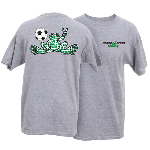 Peace Frogs Adult Granite Soccer Net Short Sleeve T-Shirt
