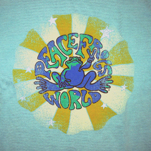 Peace Frogs Adult Pf World Garment Dye Short Sleeve T-Shirt