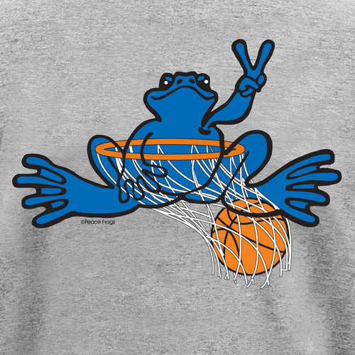 Peace Frogs Adult Granite Basketball Short Sleeve T-Shirt