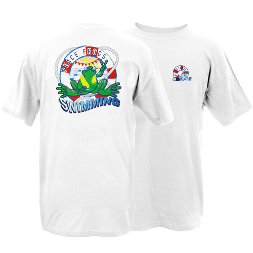 Peace Frogs Adult Swimming Short Sleeve T-Shirt