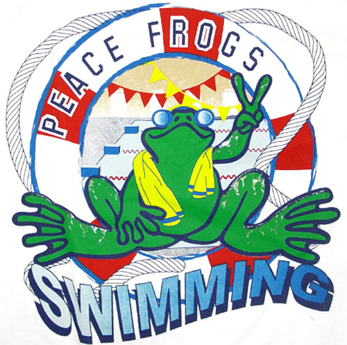Peace Frogs Adult Swimming Short Sleeve T-Shirt