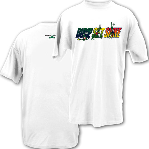 Peace Frogs Adult Volleyball Short Sleeve T-Shirt