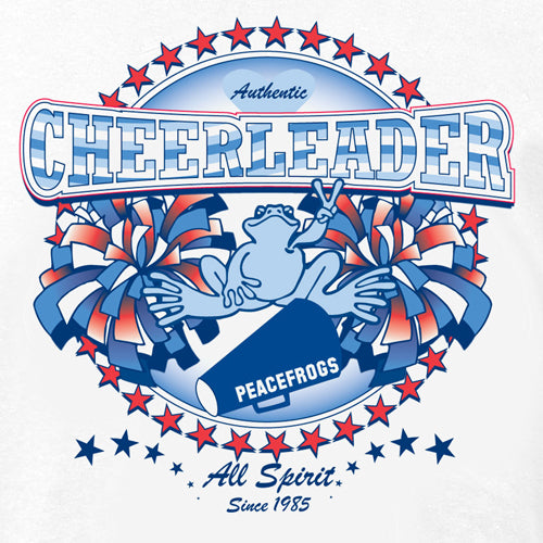 Peace Frogs Adult Cheerleading Short Sleeve T-Shirt