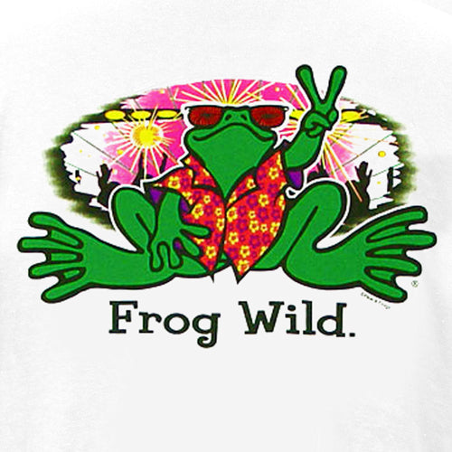 Peace Frogs Adult Frog Wild Short Sleeve T-Shirt