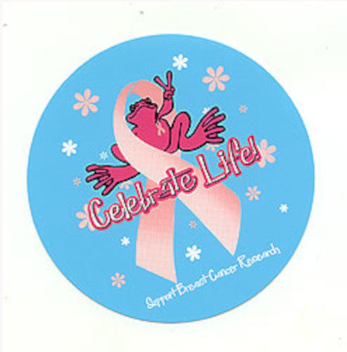 Peace Frogs Celebrate Life Sticker