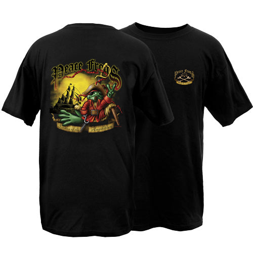 Peace Frogs Adult Pirate Short Sleeve T-Shirt