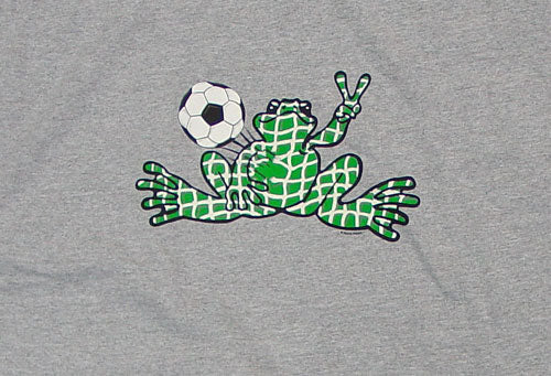 Peace Frogs Granite Soccer Net Adult Long Sleeve T-Shirt