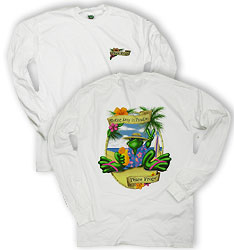 Peace Frogs Paradise Adult Long Sleeve T-Shirt
