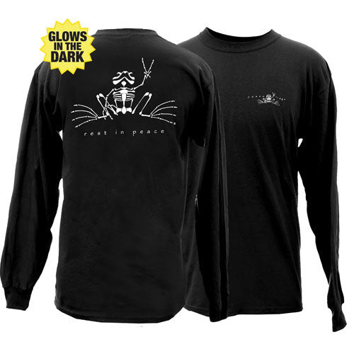 Peace Frogs Rest In Peace Adult Long Sleeve T-Shirt