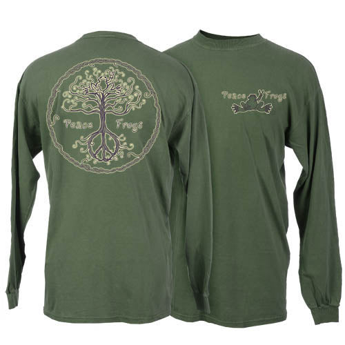 Peace Frogs Wild Tree Adult Long Sleeve T-Shirt