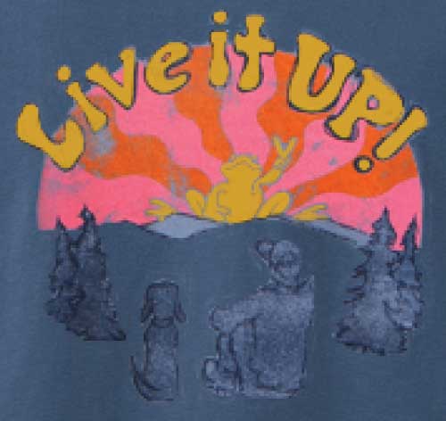 Peace Frogs Live It Up Adult Long Sleeve T-Shirt