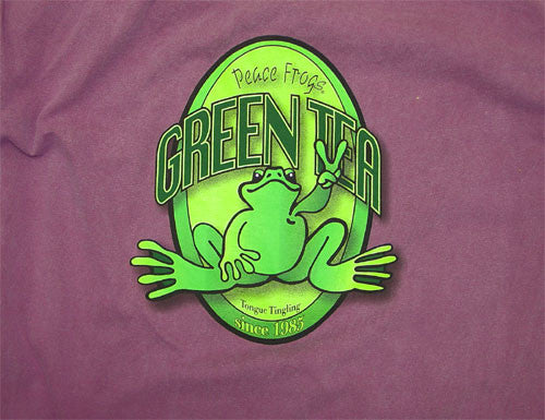 Peace Frogs Adult Green Tea Garment Dye Short Sleeve T-Shirt