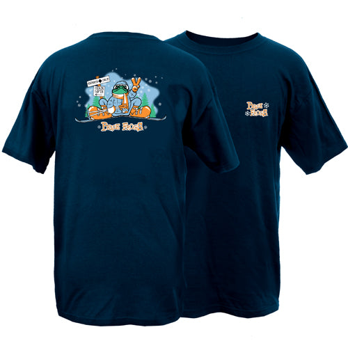 Peace Frogs Adult Ski Short Sleeve T-Shirt