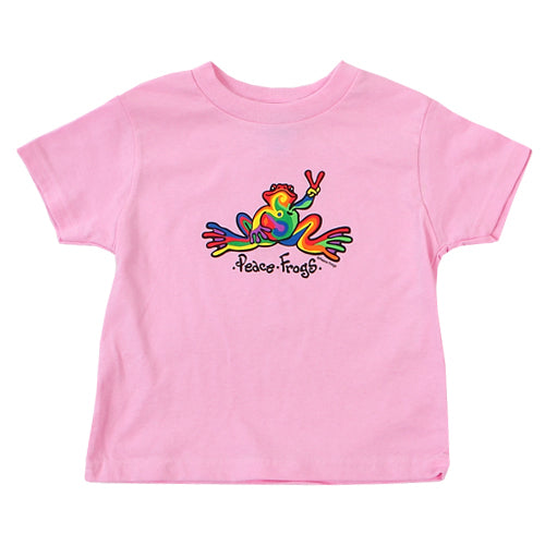 Peace Frogs Retro Toddler Short Sleeve T-Shirt